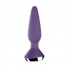 Фото товара: Фиолетовая анальная пробка с вибрацией Satisfyer Plug-ilicious 1 - 13,5 см., код товара: 4003221/Арт.244607, номер 2
