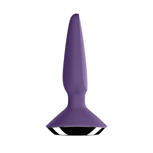 Фото товара: Фиолетовая анальная пробка с вибрацией Satisfyer Plug-ilicious 1 - 13,5 см., код товара: 4003221/Арт.244607, номер 3