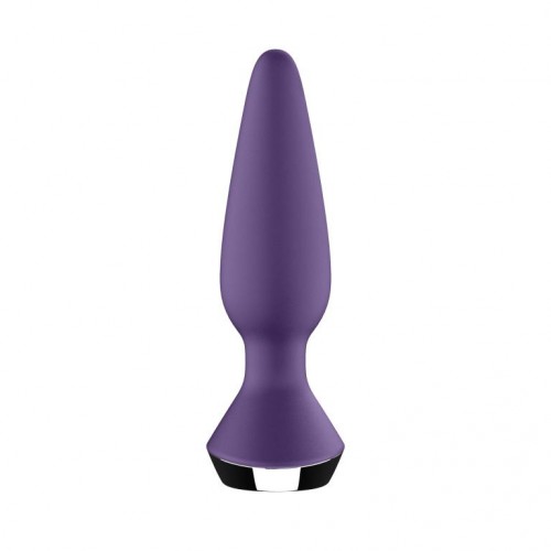 Фото товара: Фиолетовая анальная пробка с вибрацией Satisfyer Plug-ilicious 1 - 13,5 см., код товара: 4003221/Арт.244607, номер 4