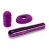 Купить Фиолетовый жезловый вибратор Le Wand Grand Bullet с двумя нежными насадками код товара: LW-013-CHR/Арт.245446. Секс-шоп в СПб - EROTICOASIS | Интим товары для взрослых 