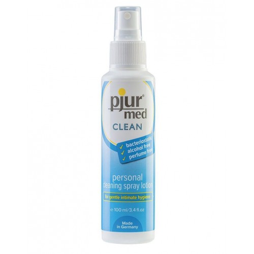 Купить Гигиенический спрей pjur MED Clean Spray - 100 мл. код товара: 13540/Арт.246842. Секс-шоп в СПб - EROTICOASIS | Интим товары для взрослых 