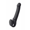 Купить Черный безремневой вибрострапон Vibrating Bendable Strap-On - size L код товара: 6013960/Арт.246882. Секс-шоп в СПб - EROTICOASIS | Интим товары для взрослых 
