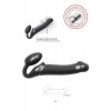 Фото товара: Черный безремневой вибрострапон Vibrating Bendable Strap-On - size L, код товара: 6013960/Арт.246882, номер 5