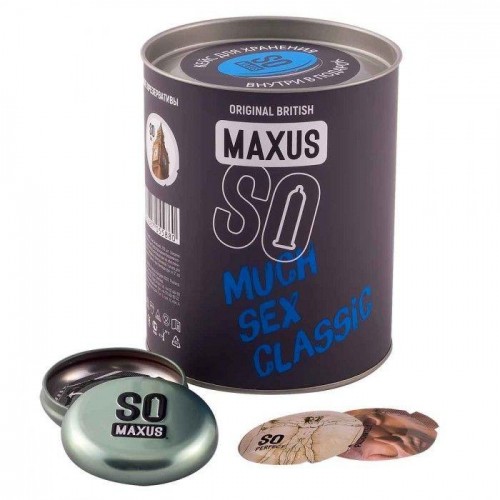 Фото товара: Классические презервативы в кейсе MAXUS So Much Sex - 100 шт., код товара: MAXUS So Much Sex Classic №100/Арт.246903, номер 1