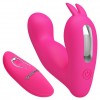 Купить Розовый вибростимулятор с клиторальным отростком Josephine код товара: BI-014843W-1/Арт.247220. Секс-шоп в СПб - EROTICOASIS | Интим товары для взрослых 
