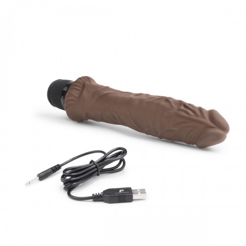 Фото товара: Коричневый вибратор-реалистик 8  Girthy Realistic Vibrator - 24,5 см., код товара: PC-001-DBR/Арт.247322, номер 3