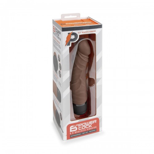 Фото товара: Коричневый вибратор-реалистик 6.5  Girthy Realistic Vibrator - 19 см., код товара: PC-003-DBR/Арт.247326, номер 3