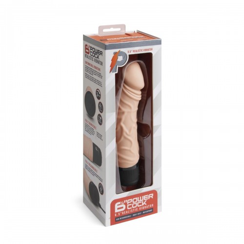 Фото товара: Телесный вибратор-реалистик 6.5  Girthy Realistic Vibrator - 19 см., код товара: PC-003-NUD/Арт.247328, номер 3