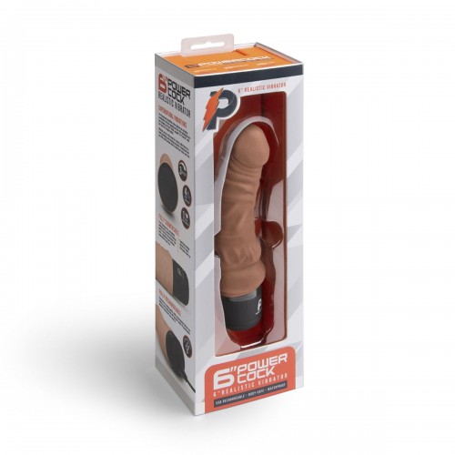 Фото товара: Кофейный вибратор-реалистик 6  Realistic Vibrator - 17 см., код товара: PC-004-MOC/Арт.247331, номер 3