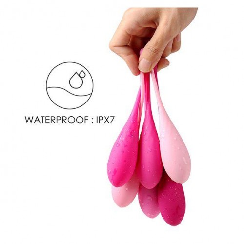 Фото товара: Набор из 6 розовых вагинальных шариков FemmeFit Pelvic Muscle Training Set, код товара: FLZ-E27896/Арт.247449, номер 2