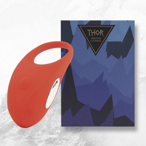 Купить Красное кольцо с вибрацией Thor Cockring код товара: FLZ-E27898/Арт.247451. Секс-шоп в СПб - EROTICOASIS | Интим товары для взрослых 