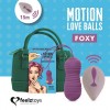 Фото товара: Фиолетовые вагинальные шарики с вращением бусин Remote Controlled Motion Love Balls Foxy, код товара: FLZ-E28193/Арт.247453, номер 1