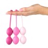 Купить Набор из 3 розовых вагинальных шариков FemmeFit Advanced Pelvic Muscle Training Set код товара: FLZ-E27895/Арт.247465. Секс-шоп в СПб - EROTICOASIS | Интим товары для взрослых 
