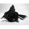 Фото товара: Черная замшевая плеть с розой в рукояти - 40 см., код товара: 54072ars/Арт.248147, номер 1