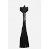 Фото товара: Черная замшевая плеть с розой в рукояти - 40 см., код товара: 54072ars/Арт.248147, номер 2