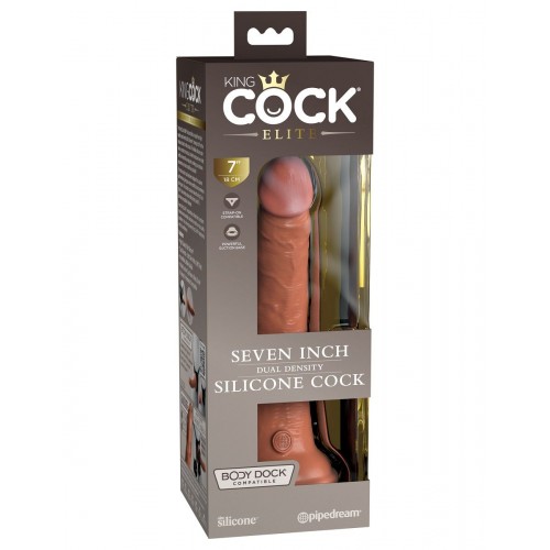 Фото товара: Кофейный фаллоимитатор 7  Silicone Dual Density Cock - 21 см., код товара: PD5771-22/Арт.248968, номер 3