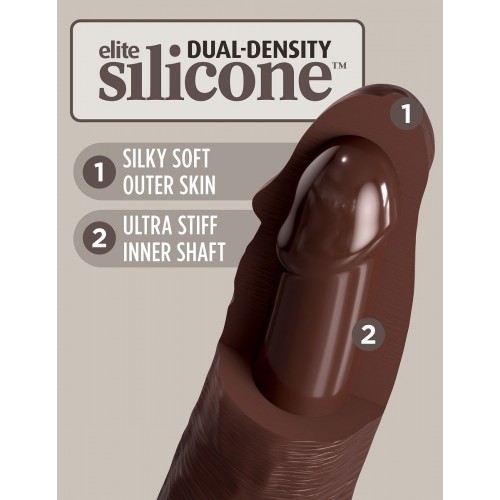 Фото товара: Коричневый фаллоимитатор 8  Silicone Dual Density Cock - 22,8 см., код товара: PD5772-29/Арт.248971, номер 4