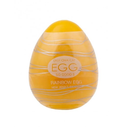 Купить Мастурбатор-яйцо OYO Rainbow Yellow код товара: OYO-REG01/Арт.249265. Секс-шоп в СПб - EROTICOASIS | Интим товары для взрослых 