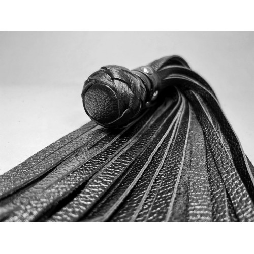 Фото товара: Черная генитальная кожаная плеть - 30 см., код товара: 54077/Арт.252423, номер 1