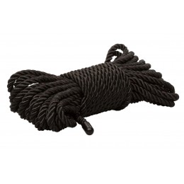 Черная веревка для бондажа BDSM Rope - 10 м.