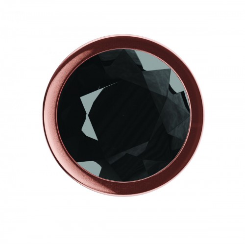 Фото товара: Пробка цвета розового золота с черным кристаллом Diamond Jet Shine S - 7,2 см., код товара: 4022-01lola/Арт.276093, номер 2
