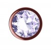 Фото товара: Пробка цвета розового золота с прозрачным кристаллом Diamond Moonstone Shine S - 7,2 см., код товара: 4021-01lola/Арт.276094, номер 2