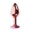 Купить Пробка цвета розового золота с лиловым кристаллом Diamond Quartz Shine L - 8,3 см. код товара: 4023-02lola/Арт.276095. Секс-шоп в СПб - EROTICOASIS | Интим товары для взрослых 