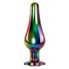 Купить Радужная анальная пробка Rainbow Metal Plug Small - 9,4 см. код товара: EN-BP-8546-2/Арт.279986. Секс-шоп в СПб - EROTICOASIS | Интим товары для взрослых 