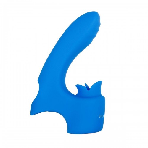 Купить Синяя вибронасадка на палец с подвижным язычком Flick It код товара: GX-RS-9109-2/Арт.280031. Секс-шоп в СПб - EROTICOASIS | Интим товары для взрослых 