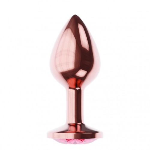 Купить Пробка цвета розового золота с малиновым кристаллом Diamond Ruby Shine L - 8,3 см. код товара: 4024-02lola/Арт.280046. Секс-шоп в СПб - EROTICOASIS | Интим товары для взрослых 