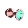 Фото товара: Пробка цвета розового золота с кристаллом Diamond Topaz Shine L - 8,3 см., код товара: 4026-02lola/Арт.280047, номер 1