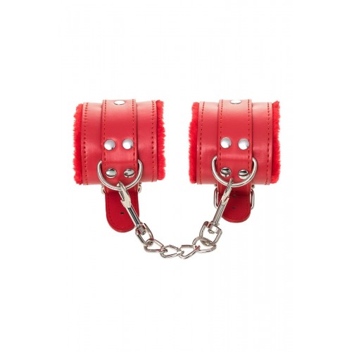 Фото товара: Красные наручники Anonymo из искусственной кожи, код товара: 310105/Арт.280075, номер 4