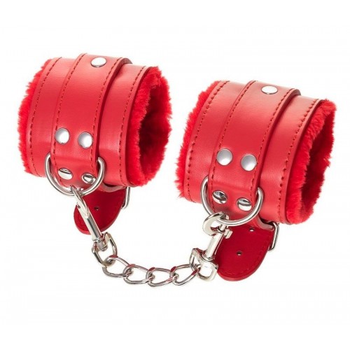 Купить Красные наручники Anonymo из искусственной кожи код товара: 310105/Арт.280075. Секс-шоп в СПб - EROTICOASIS | Интим товары для взрослых 