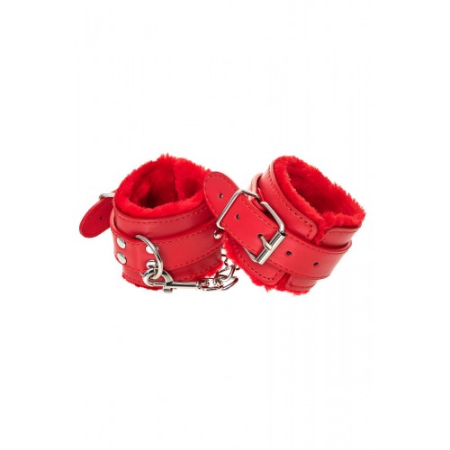 Фото товара: Красные наручники Anonymo из искусственной кожи, код товара: 310105/Арт.280075, номер 6