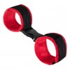 Купить Красно-черные велюровые наручники Anonymo код товара: 310106/Арт.280077. Секс-шоп в СПб - EROTICOASIS | Интим товары для взрослых 