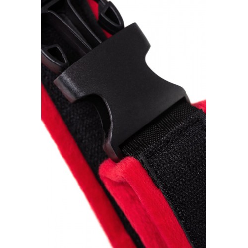 Фото товара: Красно-черные велюровые наручники Anonymo, код товара: 310106/Арт.280077, номер 11