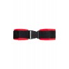 Фото товара: Красно-черные велюровые наручники Anonymo, код товара: 310106/Арт.280077, номер 4