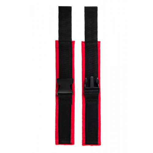 Фото товара: Красно-черные велюровые наручники Anonymo, код товара: 310106/Арт.280077, номер 6