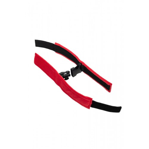 Фото товара: Красно-черные велюровые наручники Anonymo, код товара: 310106/Арт.280077, номер 8