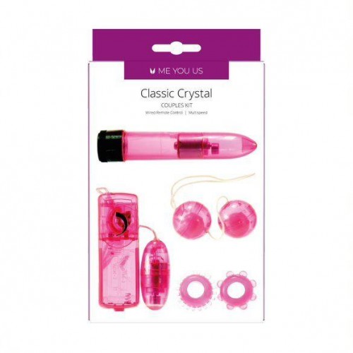 Фото товара: Розовый вибронабор Classic Crystal Couples, код товара: 2K212CPR-BX/Арт.280177, номер 3