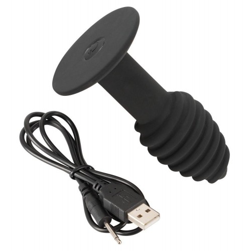 Фото товара: Черная анальная вибропробка Twist Butt Plug - 10,7 см., код товара: 05515030000/Арт.281791, номер 5
