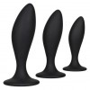 Купить Набор из трех черных анальных пробок Silicone Anal Curve Kit код товара: SE-0410-20-2/Арт.282446. Секс-шоп в СПб - EROTICOASIS | Интим товары для взрослых 