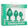Фото товара: Набор из трёх зеленых анальных пробок с кристаллом Cheeky Gems, код товара: SE-0441-15-3/Арт.282450, номер 2