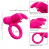 Фото товара: Розовое перезаряжаемое кольцо Silicone Rechargeable Triple Clit Flicker, код товара: SE-1841-20-3 / Арт.282453, номер 3