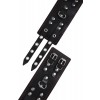 Фото товара: Черные кожаные наручники с двумя ремнями и подкладкой, код товара: 14120 / Арт.284063, номер 5
