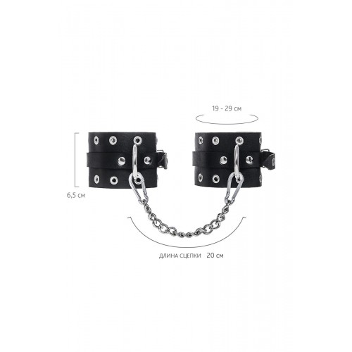 Фото товара: Черные однослойные оковы с люверсами, код товара: 26120 / Арт.284068, номер 6