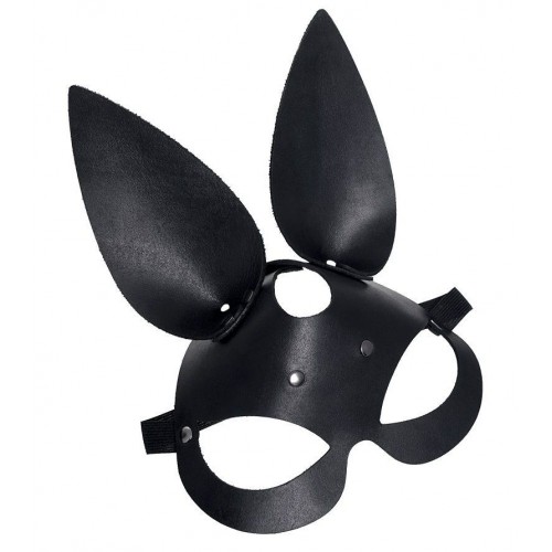 Купить Черная кожаная маска с ушками зайки код товара: 41470 / Арт.284094. Секс-шоп в СПб - EROTICOASIS | Интим товары для взрослых 