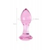 Фото товара: Розовая анальная втулка из стекла - 8,5 см., код товара: 912312/Арт.285089, номер 6