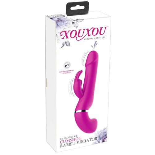 Фото товара: Лиловый вибратор-кролик с функцией сквирта Cumshot Rabbit Vibrator - 24 см., код товара: 05983800000/Арт.285646, номер 8