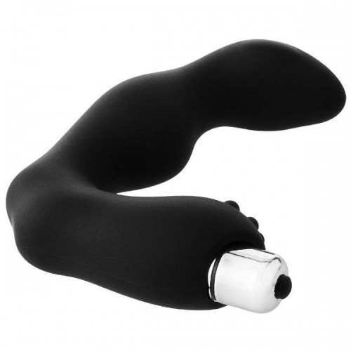 Фото товара: Черный вибромассажер простаты FantASStic Vibrating Prostate Massager - 11,3 см., код товара: 21939/Арт.286552, номер 3